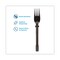 Dixie SmartStock Tri-Tower Dispensing System Polypropylene Cutlery Mediumweight Plastic Fork - Black (960/Carton)